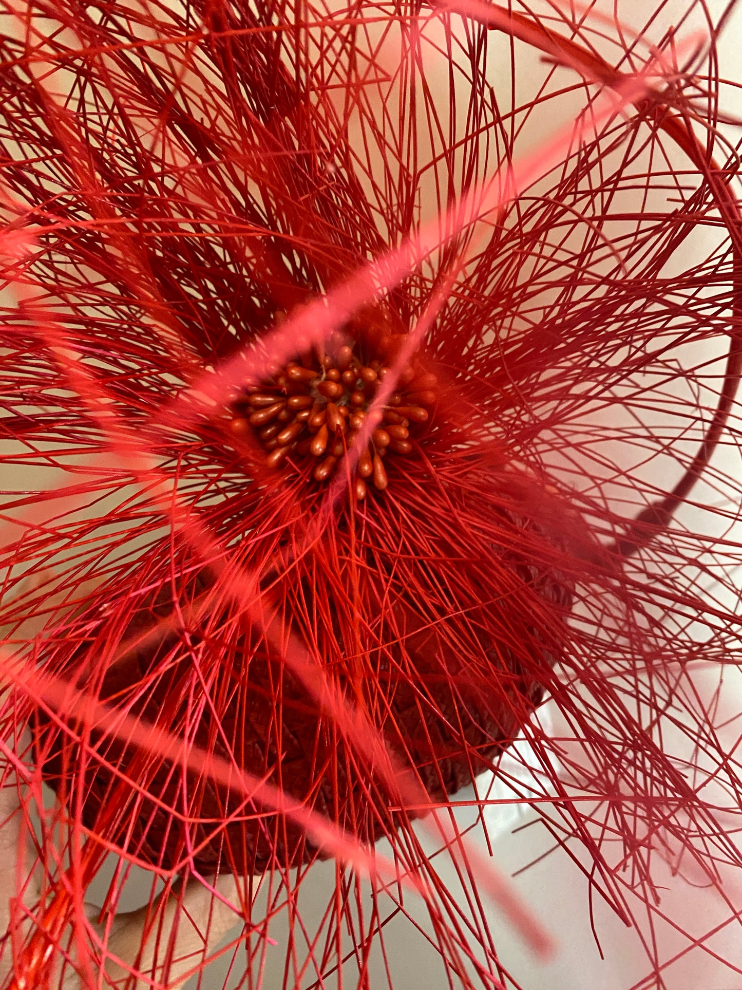 Red straw bandeau